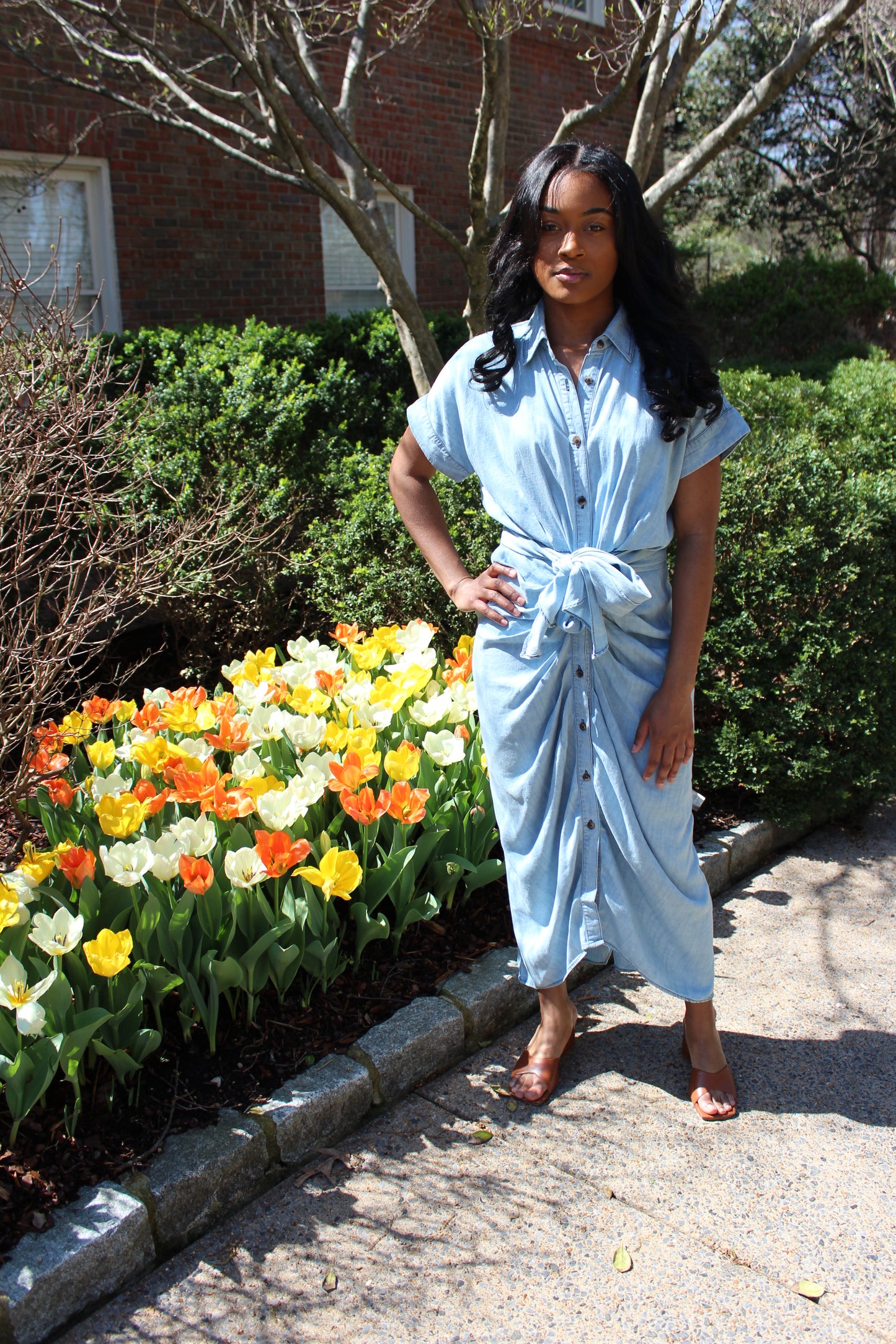 Denim Babe | Chambray Dress