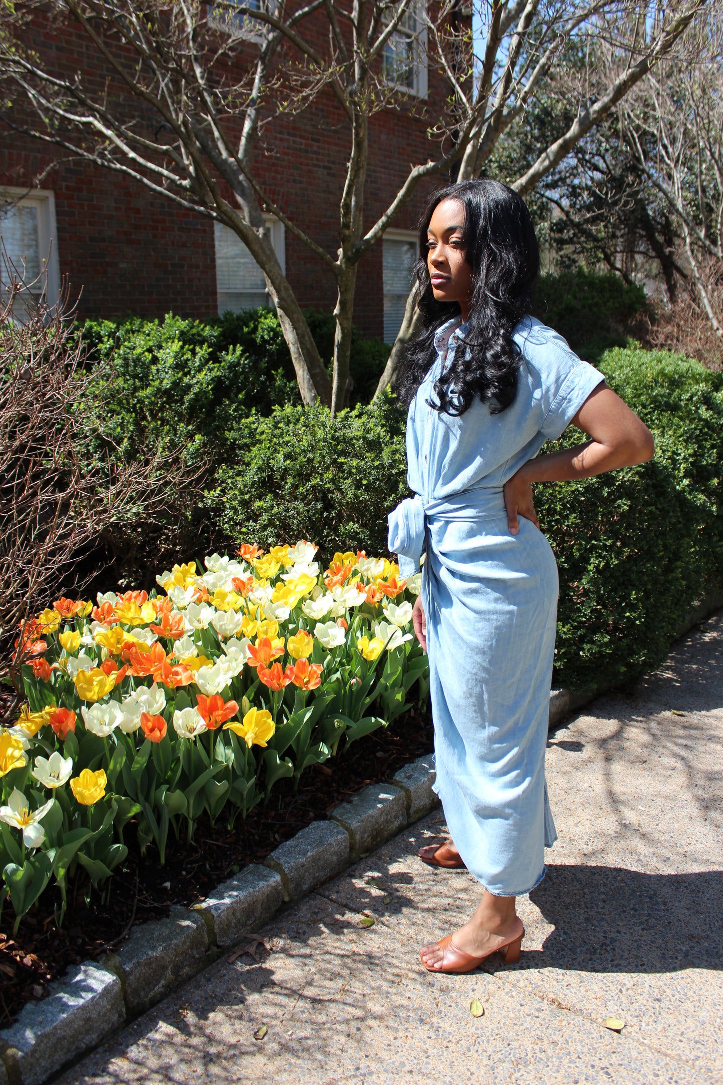 Denim Babe | Chambray Dress